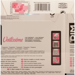 Dim Voilissime Strumpfh Transparent T2 Schwarz 1 Paar