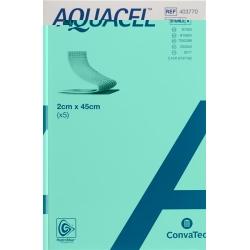 Aquacel Hydrofiber Tamponaden 2x45cm 5 Beutel