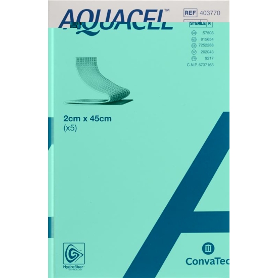 Aquacel Hydrofiber Tamponaden 2x45cm 5 Beutel buy online