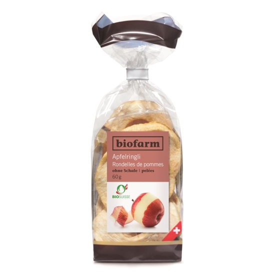 Biofarm Apfelringe ohne Schale Knospe 60g buy online