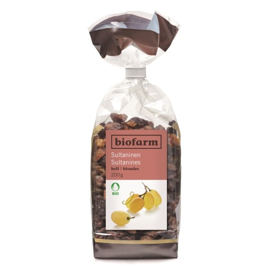 Biofarm Sultaninen Hell Knospe Beutel 200g buy online