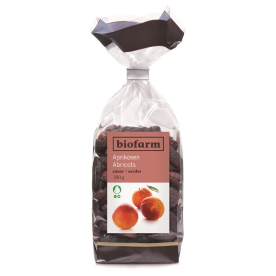 Biofarm Aprikosen Sauer Knospe Beutel 180g buy online