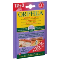 Orphea Mottenschutzblaett Lavendelduft 12+3stk Akt