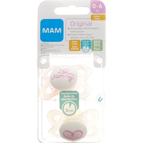MAM Original Nuggi Latex 0 bis 6 Monate 2 Stück buy online