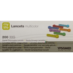 Mylife Lancets Einweglanzetten Multicolor 200 Stück