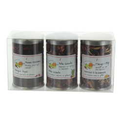 Herboristeria set of 3 tea tins fruit tea