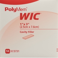 Polymem Wic Wundfueller 2.5x7.6cm Steril 14 Stück
