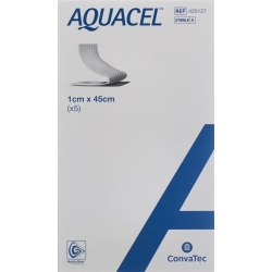 Aquacel Hydrofiber Tamponade 1x45cm Stark Fasern 5 Stück