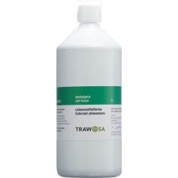 Trawosa Lebensmittelfarbstoff Dunkelgrün Flasche 1L