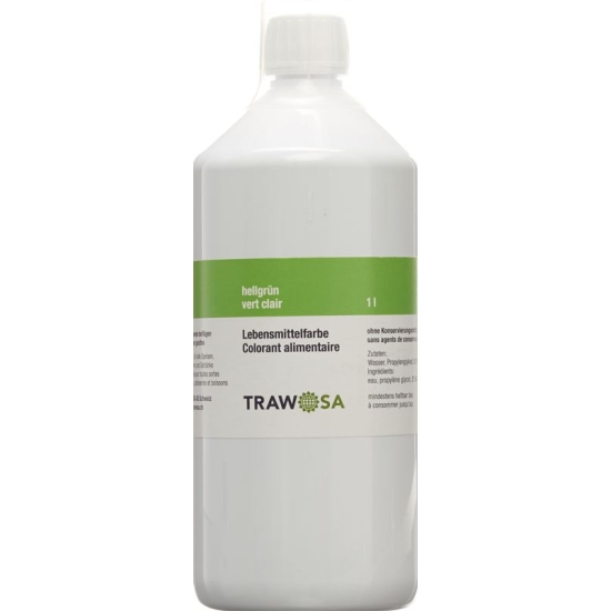 Trawosa Lebensmittelfarbstoff Hellgrün Flasche 1L buy online