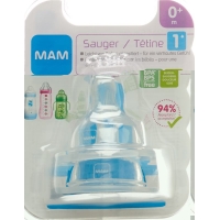 MAM Ersatzsauger Flasche Grösse 1 0+ Monate 2 Stück