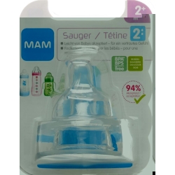 MAM Ersatzsauger Flasche Grösse 2 2+ Monate 2 Stück