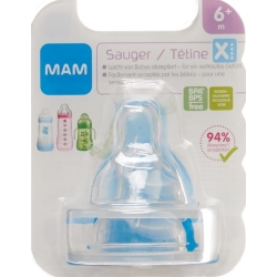 MAM Ersatzsauger Flasche Grösse X 6+ Monate 2 Stück