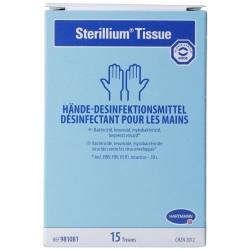 Sterillium Tissue hand disinfectant 15 pieces