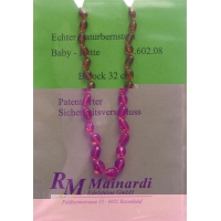 Mainardi Bernstein Babykette Barock 32cm Sicherheitseverschluss
