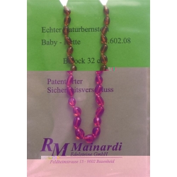 Mainardi Bernstein Babykette Barock 32cm Sicherheitseverschluss