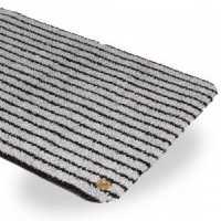 Ha Ra Fussmatte Soft Premium 90x200cm Schwarz/eisg