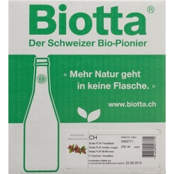 Biotta Bio PUR Preiselbeer 6 Flaschen 250ml