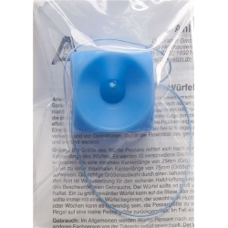 Aichele Würfel Pessar Grösse 3 37mm Silikon Blau Knopf