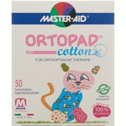 Ortopad Cotton Occlusionspflaster Medium Girls 2-4 years 50 pcs