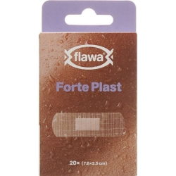 Flawa Forte Plaster 2.5x7.6cm Transparent 20 pieces