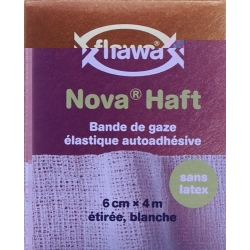 Flawa Nova Haft Selbsthaftende Gazebinde 6cmx4m
