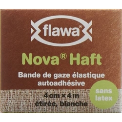 Flawa Nova Haft Selbsthaftende Gazebinde 4cmx4m