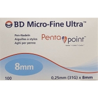 BD Microfine Ultra Pen Nadel 8mm 100 Stück