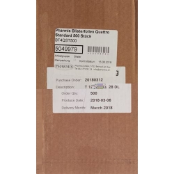 Pharmis Blisterfolien Quattro Standard 250 Stück