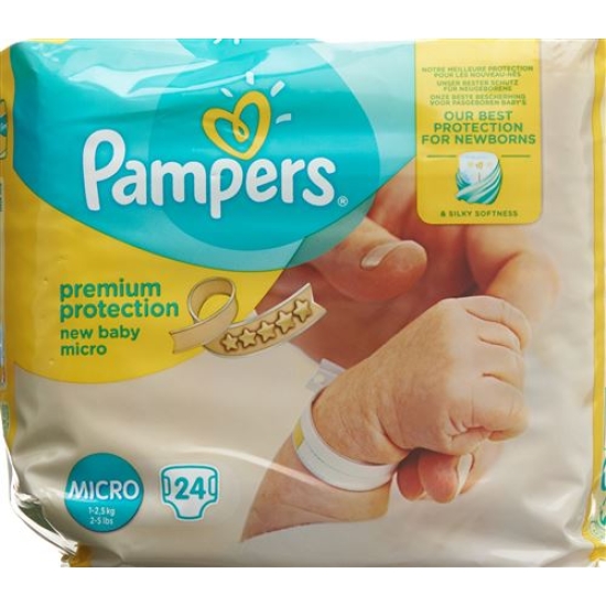 Pampers New Baby Micro 1-2.5kg Tragepack 24 Stück buy online