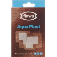 Flawa Aqua Plast Pflasterstrips Wasserfest 3 Grössen 7 Stück