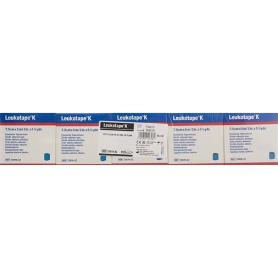 Leukotape K paving binder 5mx7.5cm blue