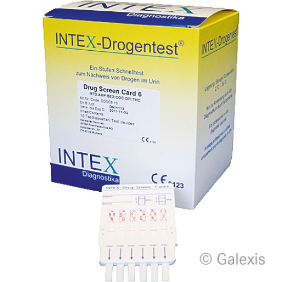 Intex Drug Test Drug Screen Card 6 5 pcs