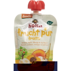 Holle Pouchy banana apple Mango & Apricot 90g