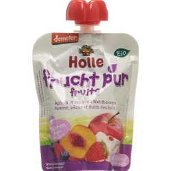 Holle Berry Puppy - Pouchy apple & peach with forest berries 100g