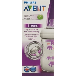 Avent Philips Naturnah bottle 260ml decorative purple