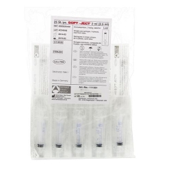 SOFT-JECT disposable syringe Luer 2.5ml sterile 25 pcs