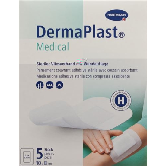 Dermaplast Medical Vliesverband 10x8cm 5 Stück buy online