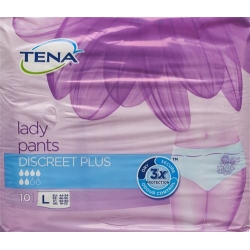 TENA silhouette discreet Plus L White 10 pcs