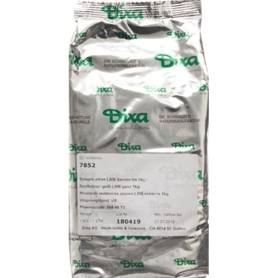 Dixa yellow mustard seeds LMB whole cleaned 500 g