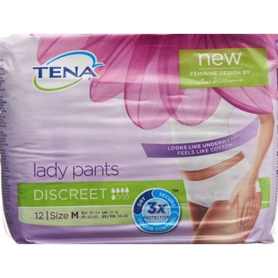 TENA Lady Pants Discreet M 12 pcs