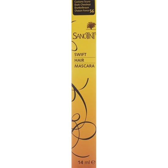 Sanotint Swift hair mascara S6 dark brown 14 ml