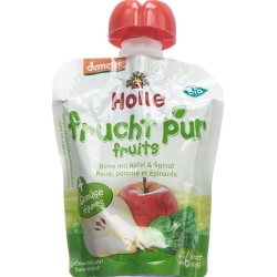 Holle Power Parrot - Pouchy apple pear & spinach 100g