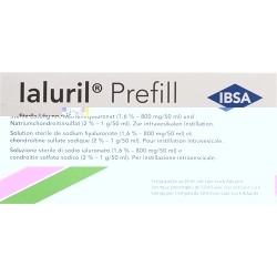 Ialuril prefill with luer lock adapter and Ialuadapter Fertspr 50 ml
