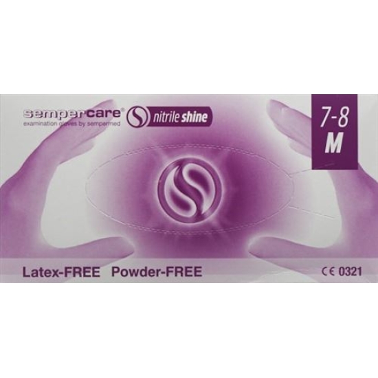 Sempercare Nitrile Shine M sterile powder free 200 pcs