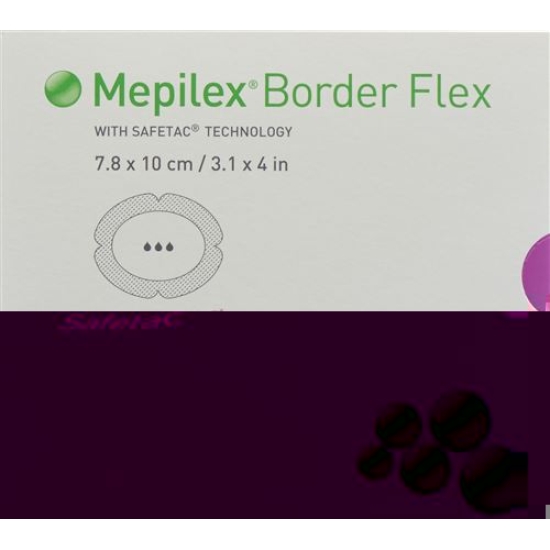 Mepilex Border Flex foam dressing 7.8x10cm 5 pcs