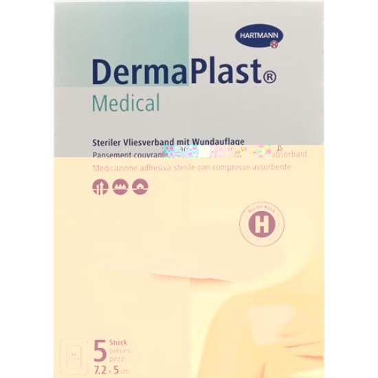 Dermaplast Medical Vliesverband 7.2x5cm 5 Stück buy online