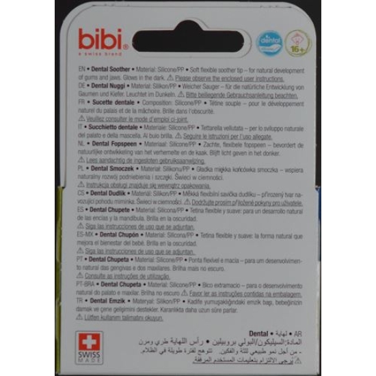 bibi soother Happiness Densil 16+ Glow in the Dark SV-A