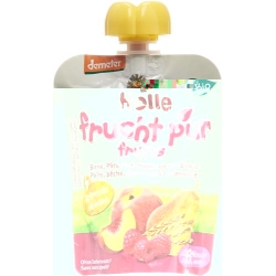 Holle Pear Pony - Pouchy pear peach & raspberry with Spelled 100 g