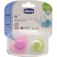 Chicco Physiological Soother silicone medium PINK 6-16m CASE IT / EN / FR